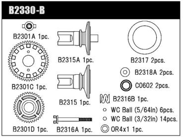 Ball Diff Kit MSB1 V2